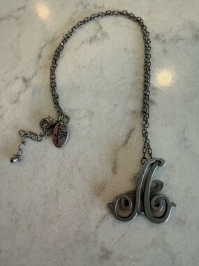 thirty-one Silver-Tone Monogram 'A' Pendant Necklace